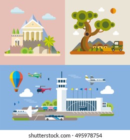 Modern flat design conceptual illustration.