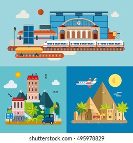 Modern flat design conceptual illustration.