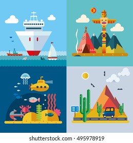 Modern flat design conceptual illustration.