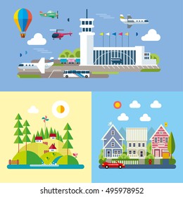 Modern flat design conceptual illustration.