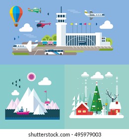 Modern flat design conceptual illustration.