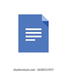 Modern flat design DOC file icon vector illustration