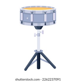 Modern flat design of drum stand 