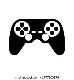 Modern flat design of gamepad or joystick icon for web
