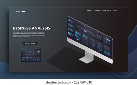 Modern flat design isometric concept of Seo analytics team for website and mobile website. Landing page template. Easy to edit and customize. Vector illustration
