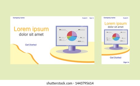 Modern flat design isometric concept of Data Analysis for website and mobile website. Landing page template. Easy to edit and customize. Vector illustration