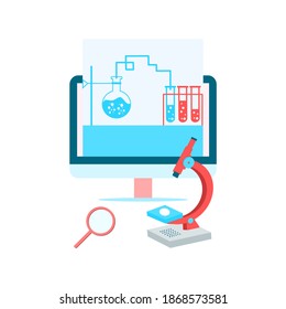 Modern flat design isometric concept of Online Education banner template for website and mobile development. Online school, university studies, e-learning, research, online class Vector illustration.