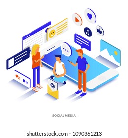 Modern Flat Design Isometric Illustration Of Blockchain Platform. Can Be Used For Website And Mobile Website Or Landing Page. Easy To Edit And Customize. Vector Illustration