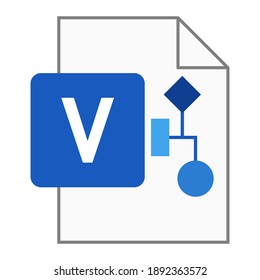 Modern Flat Design Of Logo VSD Visio Drawing File Icon