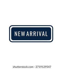 Rótulo de Chegada Novo Design Plano Moderno