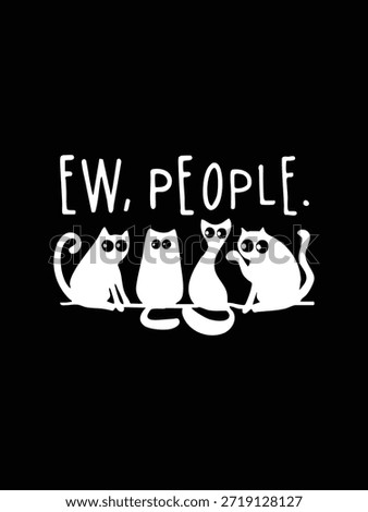 A modern flat design representing a feeling of disgust or grossness with text.
