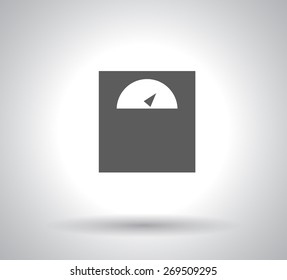 Modern flat design scales icon and long shadow. Eps10 vector ill