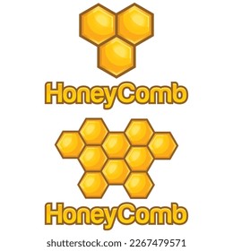 Modern flat design simple minimalist cute honeycomb bee logo icon design template vector with modern illustration concept style for product, label, brand, cafe, badge, emblem