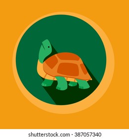 Modern Flat Design Turtle EPS10