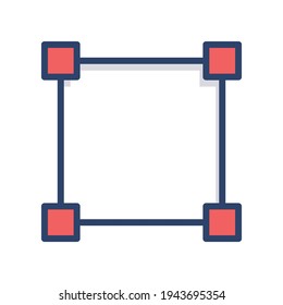 Modern flat dragging colorful icon
