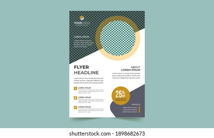 Modern Flat and Elegant Business Corporate Flyer Design Vector Templates