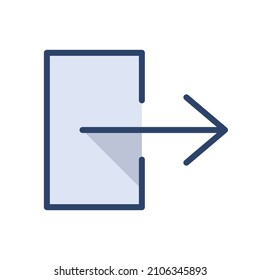 Icono de símbolo de exportación plano moderno
