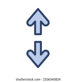 Modern flat extend symbol icon