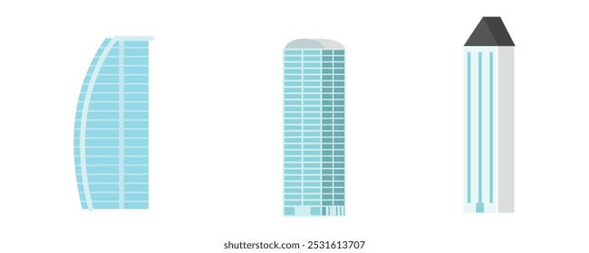 Modern flat Exterior vector illustration design background