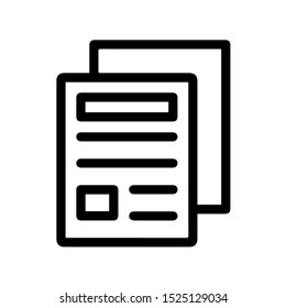 Modern flat file document icon 