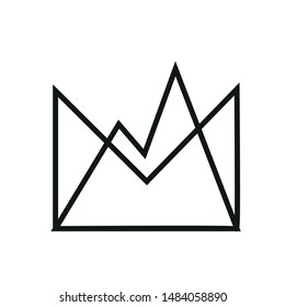 Modern flat flawless monoline emblem logo