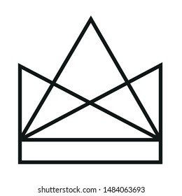 Modern flat flawless monoline emblem logo