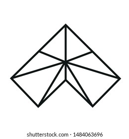Modern flat flawless monoline emblem logo