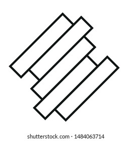 Modern flat flawless monoline emblem logo
