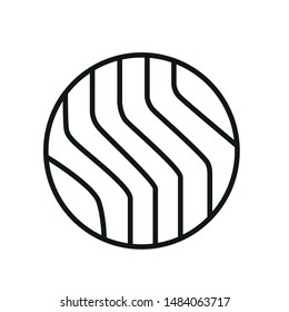 Modern flat flawless monoline emblem logo