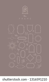 Modern flat frames hot cocoa