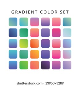 modern flat   gradient color swatches pallete