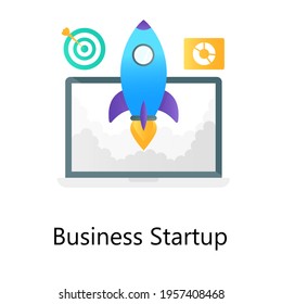 Modern flat gradient vector of business startup 