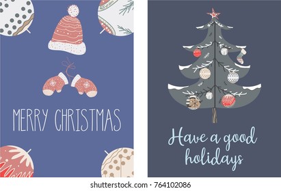 Modern flat greeting card template for your designs and prints.