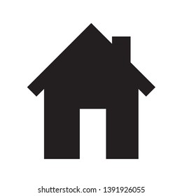 Modern and flat home icon vector illustration