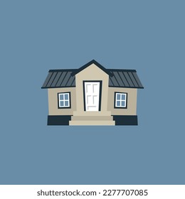 Modern flat house illustration icon