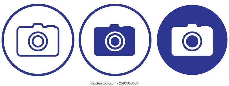 Modern flat icon of camera. camera icon set. photography icon set. camera sign. vector illustration eps888.