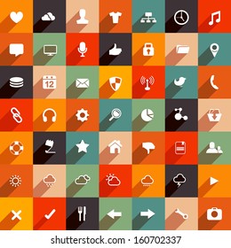 Modern flat icon collection. vector set.