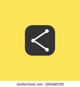 Modern flat icon sharing in trendy flat style isolated on background. Clock icon page symbol for your website design Clock icon logo, app, UI.