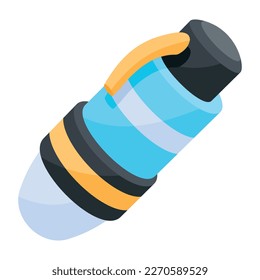 Modern flat icon of a stationery tool 