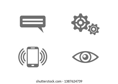 Modern flat icon technology set.
Digital technology concept, vector illustration.
