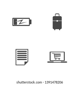 Modern flat icon technology set.
Digital technology concept, vector illustration. Business icons.