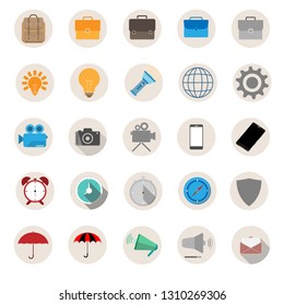 Modern flat icons design collection. vector illustration.