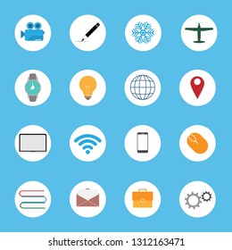 Modern flat icons design collection. vector illustration.