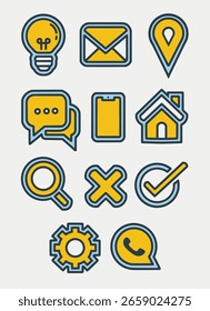 Modern Flat Icons Pack – Vector Icons for Apps and UI Design