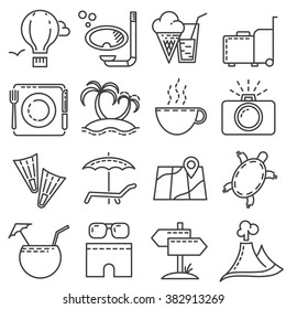 Modern flat icons vector collection. 