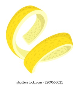 Modern flat illustration of lemon 