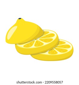Ilustración plana moderna de limón 