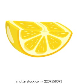 Modern flat illustration of lemon 