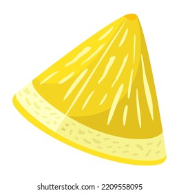 Moderne Flachgrafik von Zitrone 