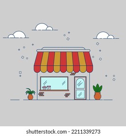 ein modernes und flaches Illustrationsdesign